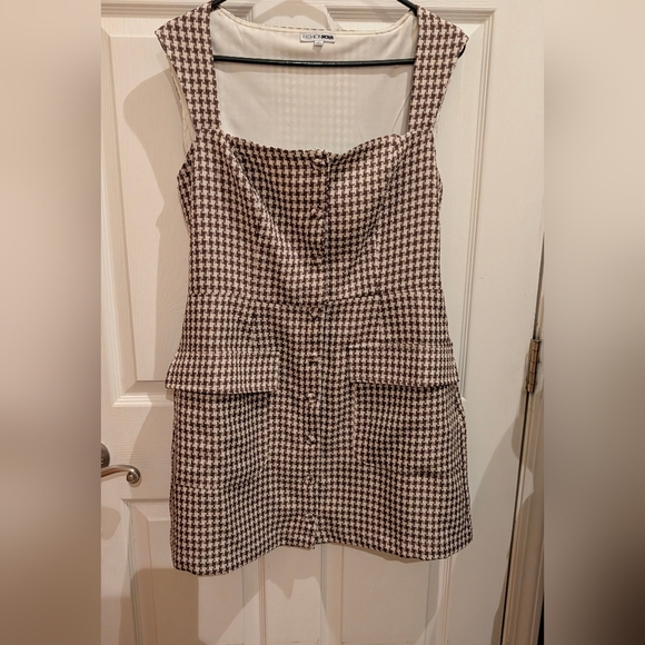 Fashion Nova Other - Fashion Nova Black and White Houndstooth Dress